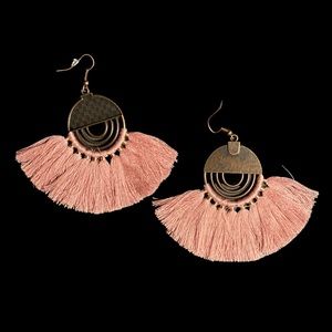 Tassel Fan Drop Earrings